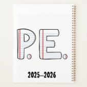 Personalized PE Teacher Planner with Initial (Achterkant)