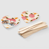 Personalized Peach Pattern Cute Retro Summer Handwaaier (Niet-gemonteerd)