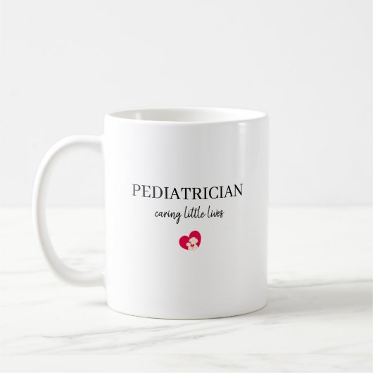 Personalized Pediatrician Caring Little Lives Gift Koffiemok (Links)