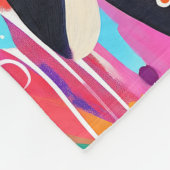 Personalized Penguin Blanket: Colorful Arctic  Fleece Deken (Hoek)