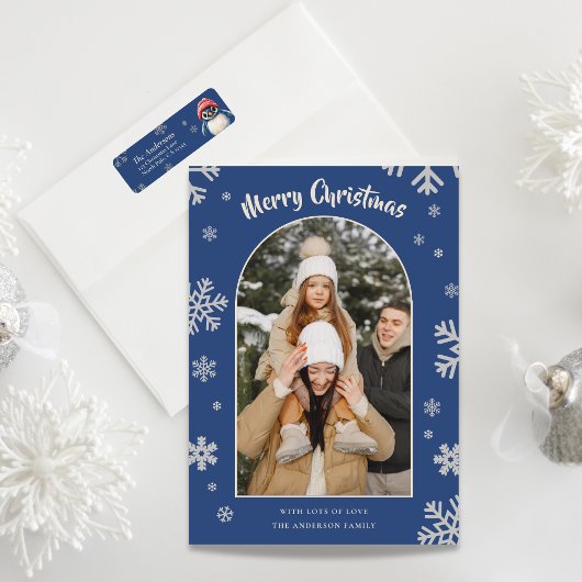 Personalized Penguin Christmas Return Labels