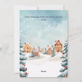 Personalized Penguin Flat Christmas Feestdagenkaart (Achterkant)