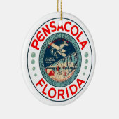 PERSONALIZED Pensacola Florida Keramisch Ornament (Rechts)