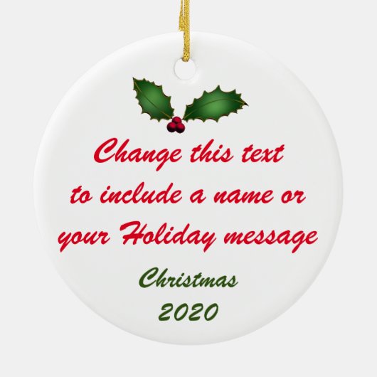 PERSONALIZED Pensacola Florida Keramisch Ornament (Achterkant)