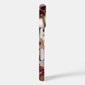 Personalized Peony Phone Case Blush Gold Floral (Achterkant / Rechts)