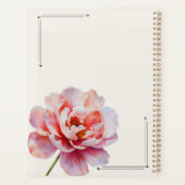 Personalized Peony Planner Aesthetic Weekly Floral (Achterkant)
