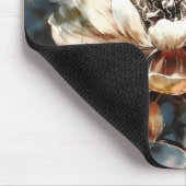 Personalized Peony Watercolor Bloom Art Muismat (Hoek)