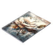 Personalized Peony Watercolor Bloom Art Notitieboek (Linkerzijde)