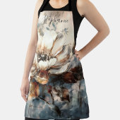 Personalized Peony Watercolor Bloom Schort