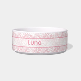 Personalized Pet Bowl with foliage Voerbakje