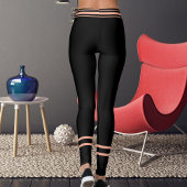 Personalized Pet Cat Mom Name Peach Black Stripes Leggings