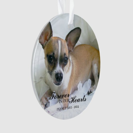 Personalized Pet Christmas Ornament (voorkant)