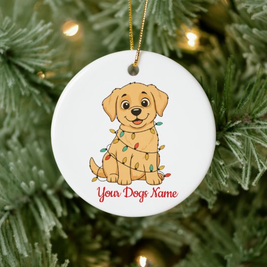 Personalized Pet Christmas Ornament Front & Back (Boom)