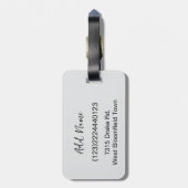 Personalized Pet Custom Photo And Text Bagagelabel (Achterkant verticaal)