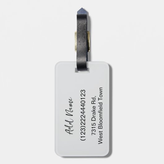 Personalized Pet Custom Photo And Text Bagagelabel (Achterkant verticaal)