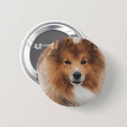 Personalized Pet Dog Lover Photo Ronde Button 5,7 Cm (Voorkant /achterkant)