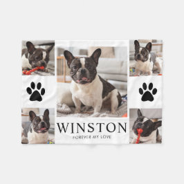 Personalized Pet Dog Memorial Keepsake Photo Fleece Deken
