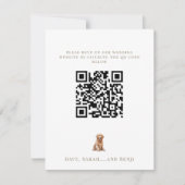 Personalized Pet Image Wedding RSVP Kaartje (Voorkant)