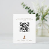 Personalized Pet Image Wedding RSVP Kaartje (Staand voorkant)