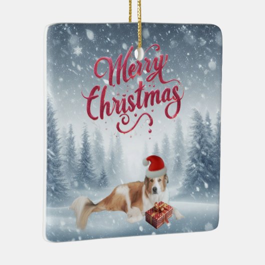 Personalized Pet Keramisch Ornament (Rechts)