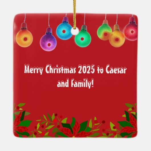 Personalized Pet Keramisch Ornament (Achterkant)