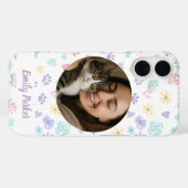 Personalized Pet Love & Pastel Whimsy Case-Mate iPhone Case (Achterkant (horizontaal))