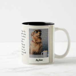 Personalized Pet Love Story Mug - Custom Tweekleurige Koffiemok