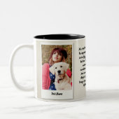 Personalized Pet Love Story Mug - Custom Tweekleurige Koffiemok (Links)