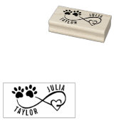 Personalized Pet Lover Signature Stamp Rubberstempel (Gestempeld)