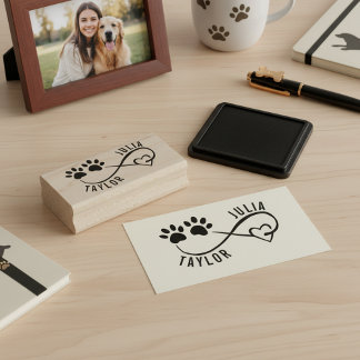 Personalized Pet Lover Signature Stamp Rubberstempel