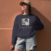 Personalized Pet Lovers Photo Script Name Cat Mom Trui