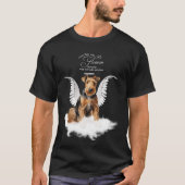 Personalized Pet Memorial Airedale Terrier Dog T-shirt (Voorkant)