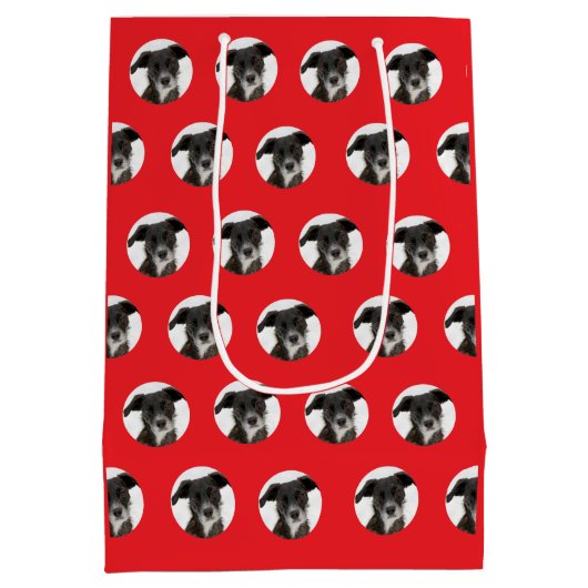 Personalized Pet Pattern Medium Cadeauzakje (Achterkant)