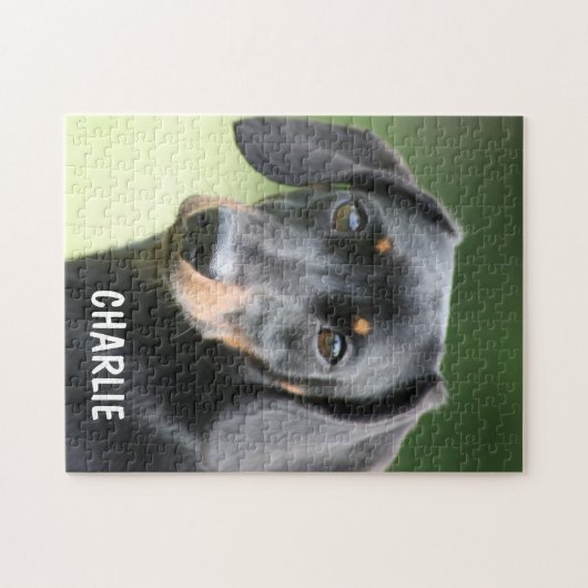 Personalized Pet Photo & Custom Name Legpuzzel (Horizontaal)