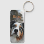Personalized Pet Photo Dog Lover Name Keepsake  Sleutelhanger (Achterkant)