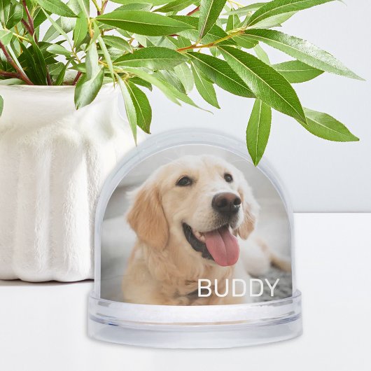 Personalized Pet Photo Keepsake Sneeuwbol