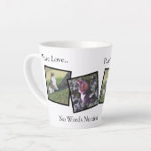 Personalized Pet Photo Latte Mug Mok (Linkerhoek)