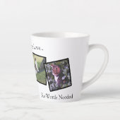 Personalized Pet Photo Latte Mug Mok (Rechts)
