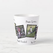 Personalized Pet Photo Latte Mug Mok (Voorkant)
