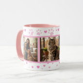 Personalized Pet Photo Mug Custom 3-Picture Mok (Voorkant links)