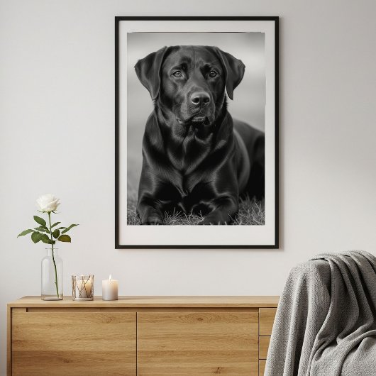 Personalized pet photo poster, pet memorial gift foto afdruk
