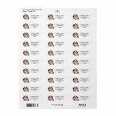 Personalized Pet Photo Return Address Etiket (Full Sheet)