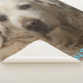 Personalized Pet Photo Sherpa Blanket Deken (3/4)