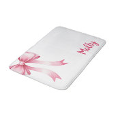  Personalized pet placemat with bow and name Badmat (Gekanteld)