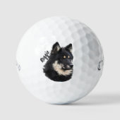 Personalized Pet Portrait Golf Ball | Custom Photo Golfballen (Voorkant)
