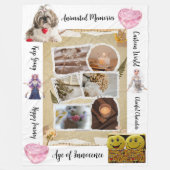 Personalized Pets & Quotes Design Fleece Blanket Deken (Voorkant)