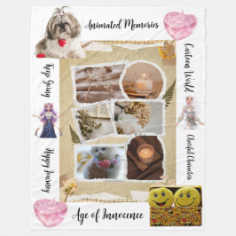 Personalized Pets & Quotes Design Fleece Blanket Deken