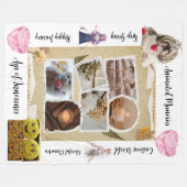Personalized Pets & Quotes Design Fleece Blanket Deken (Voorkant (Horizontaal))