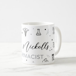 Personalized Pharmacist Mug | Elegant Handwritten Koffiemok