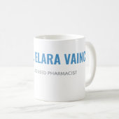 Personalized Pharmacist Mug | Modern Split Layout Koffiemok (Voorkant rechts)
